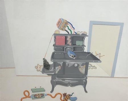 Luca Alinari SENZA TITOLO acrilico, smalto e tecnica mista su tela, cm 80x100