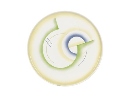 TORTEN PLATTE terraglia con decorazione a spruzzo (stritzdekor), diametro cm...