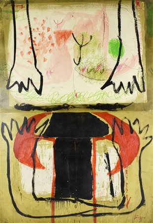 Giuliano Tomaino DIARIO 22 olio su tavola, cm 114x80 firma sul retro: firma,...