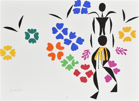 Henri Matisse LA NEGRA litografia su carta (d'apres), cm 32x42; es. XLVII/CC...