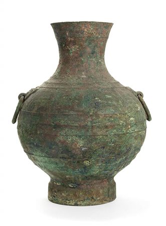 GRANDE VASO RITUALE DA VINO IN BRONZO, HU<br>Cina, dinastia Han  