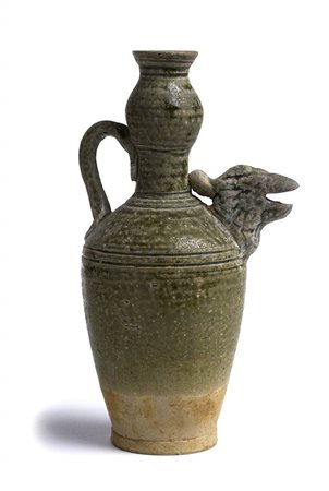 VERSATOIO IN CERAMICA CON INVETRIATURA VERDE<br>Corea (?)