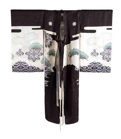 KIMONO DA BAMBINA IN SETA<br>Giappone, prima metà del XX secolo