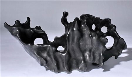 ROCCIA DA LETTERATO IN PIETRA 'MENG', GONGSHI<br>Cina, provincia del Guangxi