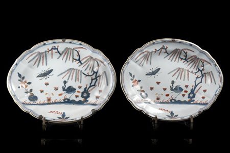 Manifattura di Felice Clerici e Pasquale Rubati, Milano, 1760/80. Coppia di vas