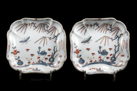 Manifattura di Felice Clerici e Pasquale Rubati, Milano, 1760/80. Coppia di vas