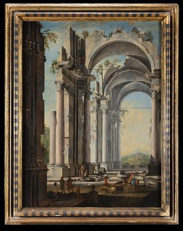 Gennaro detto il "Mascacotta" Greco (attr.)

Capriccio architettonico con figure