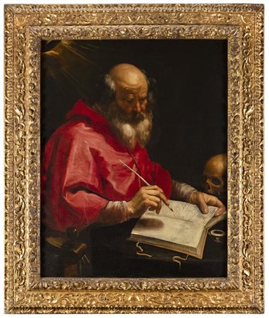 Pittore caravaggesco attivo in Italia centrale, secolo XVII

San Girolamo nello