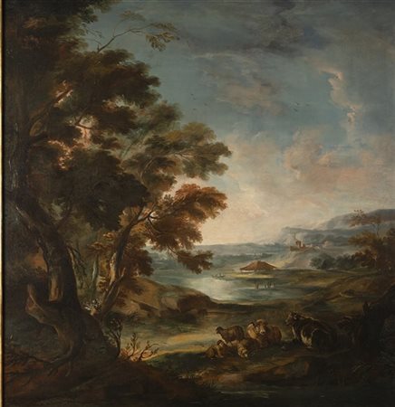 Abramo Ignazio Bolckman (attr.)

Paesaggio campestre con armenti
Olio su tela, c