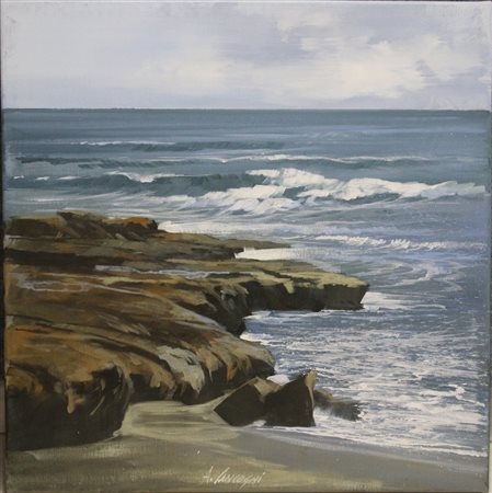 CANCOGNI AGOSTINO (FORTE DEI MARMI 1950). Mareggiata