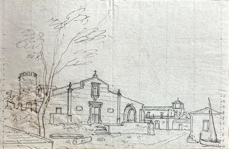 Disegno di autore anonimo raffigurante Chiesa S.Maria Bambina (Ognina,...