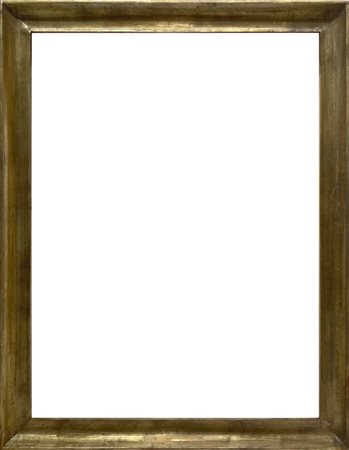 Cornice in legno a mezza canna dorata a foglia, nello stile del XIX secolo....