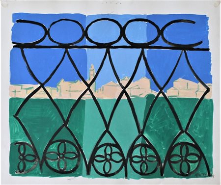 Saverio Rampin SENZA TITOLO tecnica mista su carta, cm 50x60 firma L'opera...