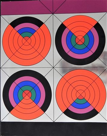 Edival Ramosa SENZA TITOLO serigrafia su carta, cm 86x68; es.497/500 firma