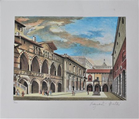 Paolo Monti SENZA TITOLO litografia su carta, cm 30x35; es. I/XXX firma