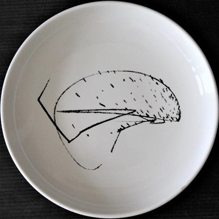 Emilio Scanavino SENZA TITOLO piatto in ceramica, diametro cm 20; prototipo...