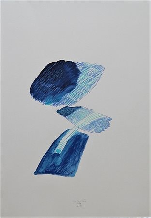 Ugo La Pietra SENZA TITOLO serigrafia su carta, cm 70x50; es.40/70 firma...