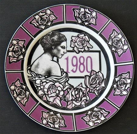 Flavio Costantini SENZA TITOLO Piatto in ceramica, diametro cm 25; es.259/500...