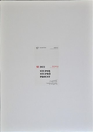 Claudio Cintoli MARCANCIEL STUPRO' C/O CLAUDIO CINTOLI serigrafia su carta,...