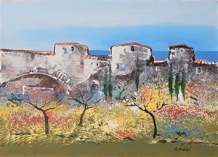 Ignoto SENZA TITOLO olio su tela, cm 50x70 firma