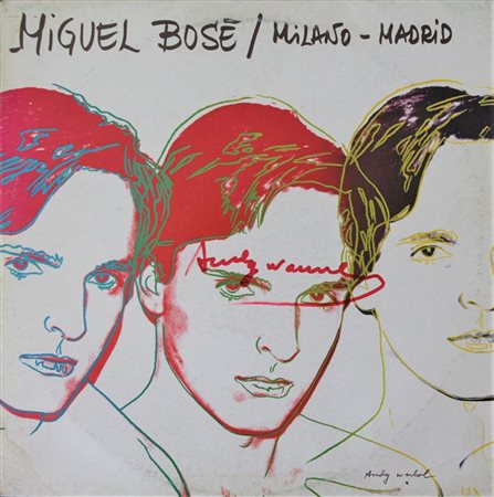 Andy Warhol MIGUEL BOSE' MILANO-MADRID disco in vinile con copertina...