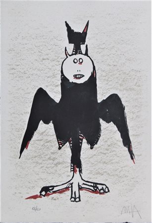 Wilfredo Lam SENZA TITOLO litografia su carta, cm 50x35; es. 56/120 firma...