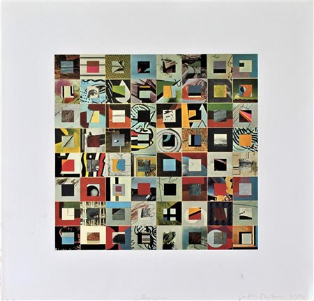 Giulio Paolini COLLEZIONE serigrafia su carta, cm 50x50; es. p.a. firma...