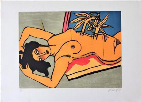 Guillaume Corneille SENZA TITOLO acquaforte su carta acquatinta, cm 45x58,5...