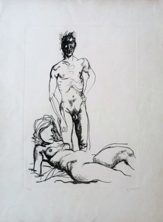 Renato Guttuso "Gli amanti"