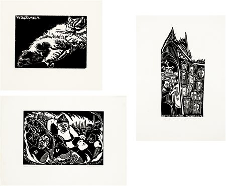 TRUDE WAEHMER (1900-1979)
Lotto unico composto da 3 opere grafiche