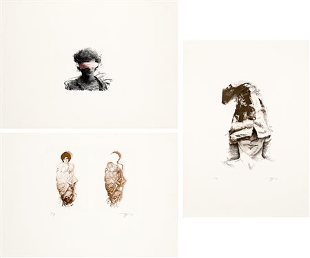 ANONIMO - Senza Titolo, 1979 - Lotto unico composto da 3 opere grafiche