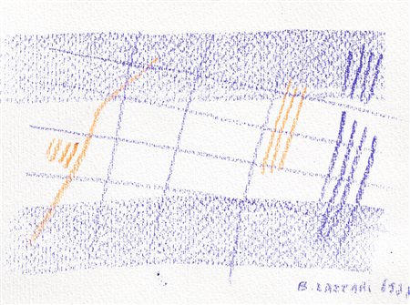 BICE LAZZARI (1900-1981) - Viola e arancio, 1977