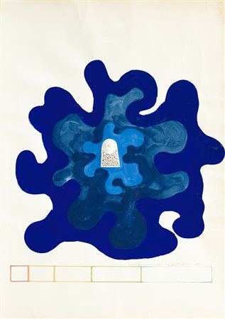 KEIZO MORISHITA (1944-2003) - Progetto per un monumento della Casa Imperiale Nipponica, 1970