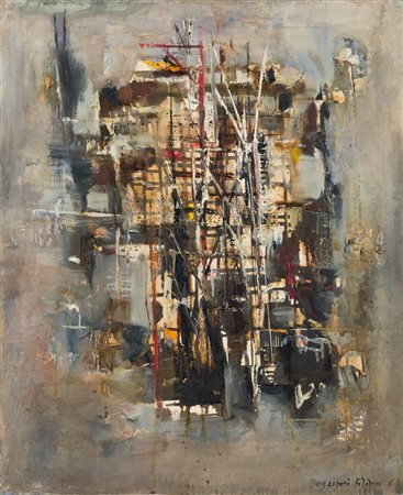 FILIPPO DE GASPERI (1928) - Costruzione, 1963