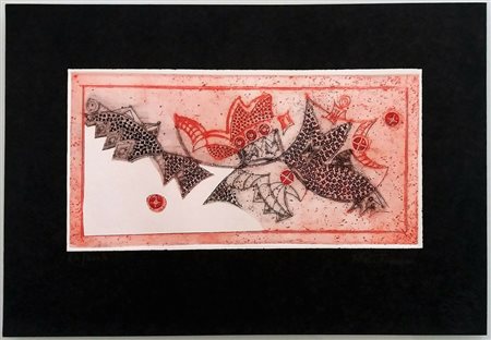 UMBERTO MASTROIANNI - Composizione rosa