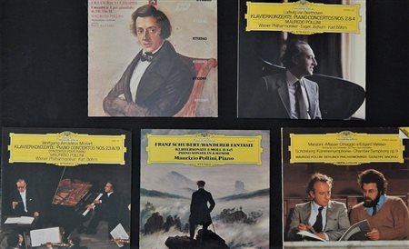 Autori Vari Lotto di 5 vinili in 33 giri: -Frederich Chopin 'Concerto n?1 per...
