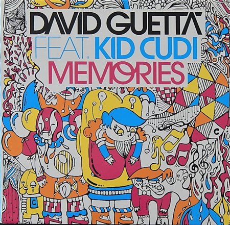 David Guetta MEMORIES Vinile 33 giri David Guetta Feat. Kid Cudi 'Memories'