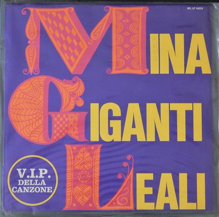 Mina I Giganti Fausto Leali V.I.P. DELLA CANZONE Vinile 33 giri di Mina, I...