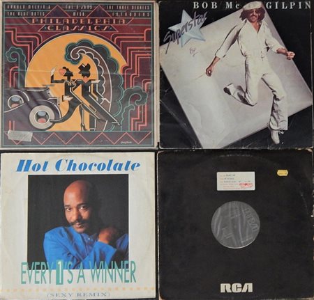 Autori Vari Lotto di 4 vinili (2 da 33 giri e 2 da 45 giri) genere 'funk,...