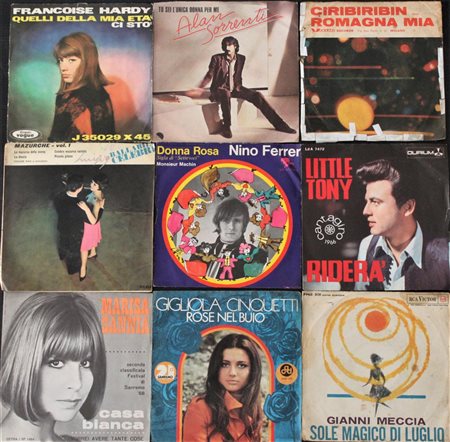 Autori Vari Lotto di 9 vinili 45 giri, misti: - Marisa Sannia, casa bianca -...