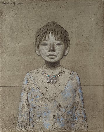 Xavier Bueno (Bera 1915-Fiesole 1979)  - Ragazza con collana, 1969