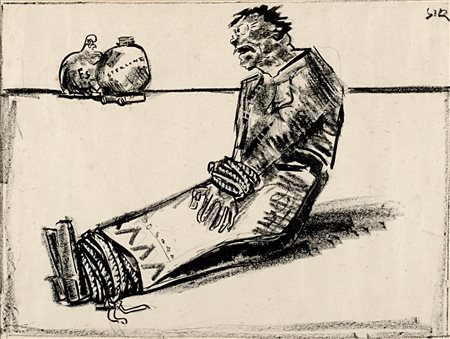 Mario Sironi (Sassari 1885-Milano 1961)  - Allegoria della politica