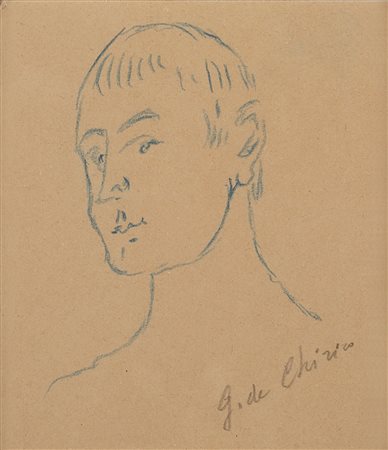 Giorgio de Chirico (Volos 1888-Roma 1978)  - Testa di saggio , 40s