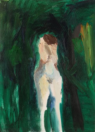 Ernesto Treccani (Milano 1920-Milano 2009)  - Nudo nel verde, 1967