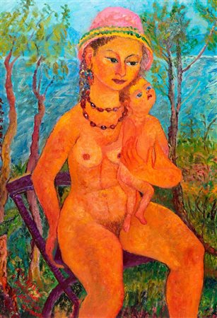 Antonietta Raphaël Mafai (Kaunas 1895-Roma 1975)  - Giulia e Ariel, 1967