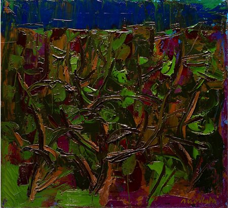 Ennio Morlotti (Lecco 1910-Milano 1992)  - Paesaggio di Liguria, 1960