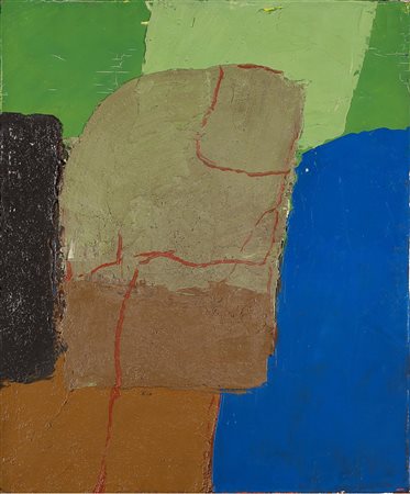 Alfredo Chighine (Milano 1914-Pisa 1974)  - Testa grigio-blu, 1973