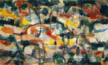 Renato Birolli (Verona 1905-Milano 1959)  - Studio per amore della vigna, 1956