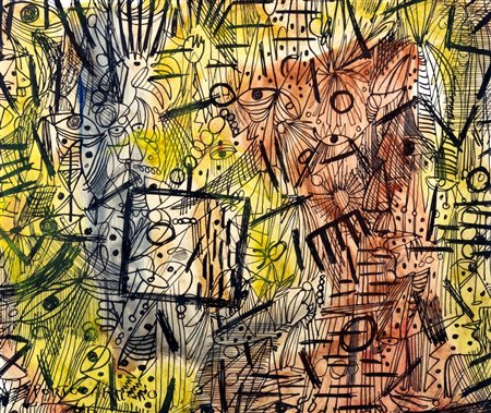 René Portocarrero (L’Avana 1912-1985)  - Fiesta, 1946