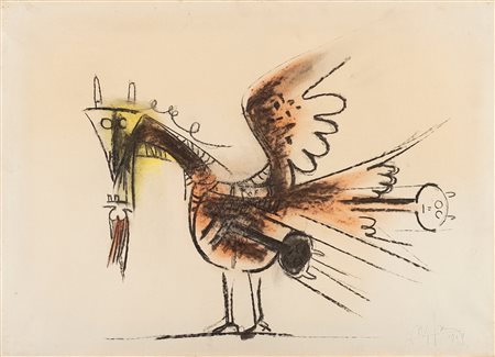 Wifredo Lam (Sagua la Grande 1902-Parigi 1982)  - Alifagno, 1961